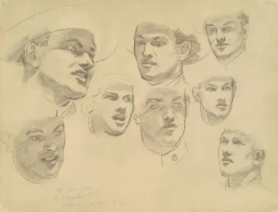 Studies for ‘Entering the War’, 1920 av John Singer Sargent