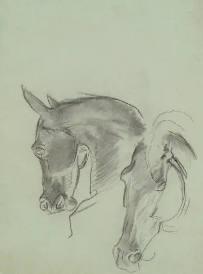 Studies for ‘The Fall of Gog and Magog’ av John Singer Sargent