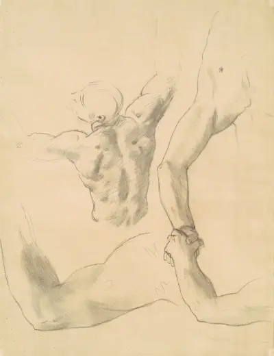 Studies for ‘Two Classical Male Figures Wrestling’ av John Singer Sargent