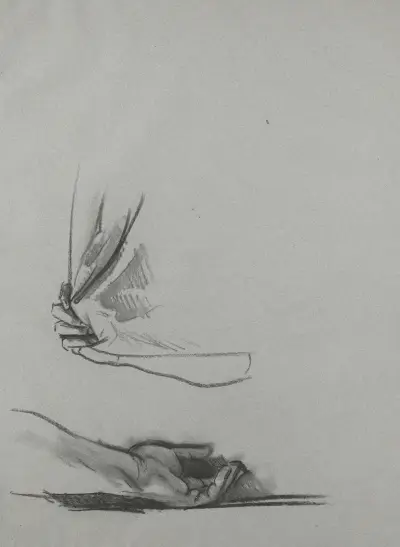 Studies of Hands av John Singer Sargent