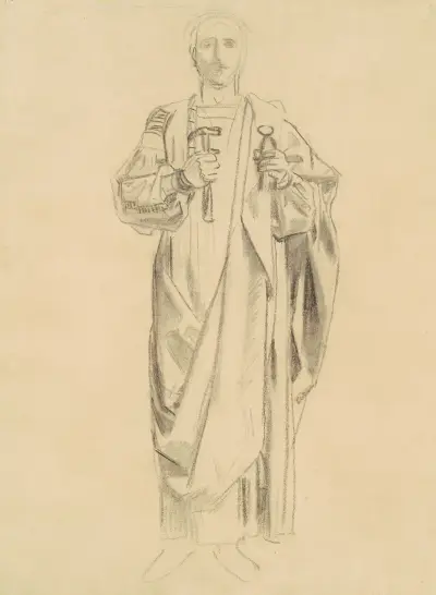 Study for ‘Dogma of the Redemption – Frieze of Angels’ (recto) av John Singer Sargent