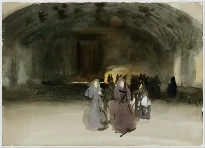 Women Approaching av John Singer Sargent