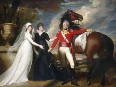 Överste William Fitch och hans systrar Sarah och Ann Fitch av John Singleton Copley