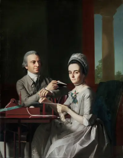 Portrait Of Mr. And Mrs. Thomas Mifflin (Sarah Morris) av John Singleton Copley