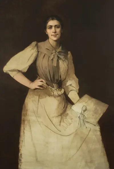 Självporträtt av Anna Bilińska-Bohdanowicz