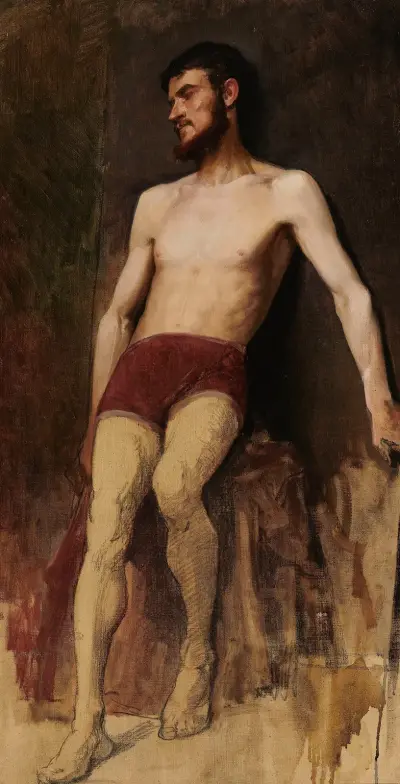 Study of a Male Nude, 1885 – nr 2 av Anna Bilińska-Bohdanowicz