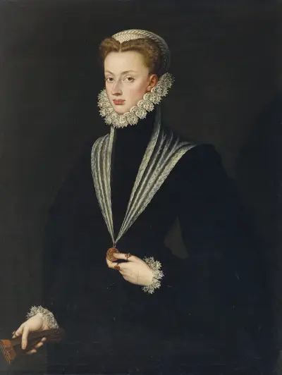Portrait of Joanna of Austria, Princess of Portugal av Sofonisba Anguissola