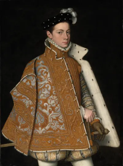 Portrait of Prince Alessandro Farnese (1545-1592), later Duke of Parma and Piacenza av Sofonisba Anguissola