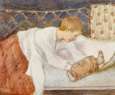 Waking Boy and Present av Venny Soldan-Brofeldt