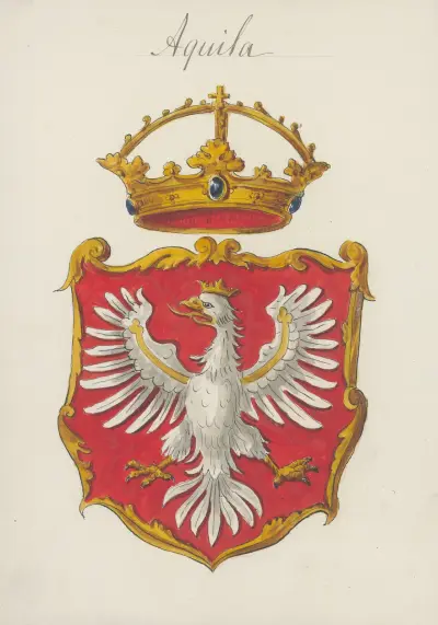 Arma Regni et baronum Poloniae ac M. D. Lithuaniae Pl.001 av Boleslaw Starzyński