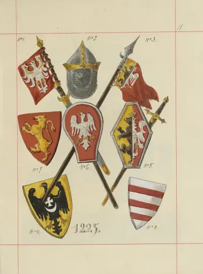 Angriffs- und Verteidigungswaffen in Polen. Bd. 1, Rüstungen und Rüstungsteile Taf. 010 von Boleslaw Starzyński