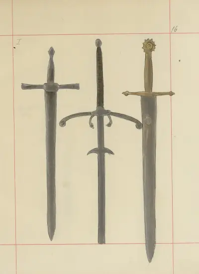 Offensiva och defensiva vapen i Polen. Vol. 1, Rustningar och vapendelar Pl.014 av Boleslaw Starzyński