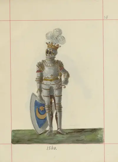 Angriffs- und Verteidigungswaffen in Polen. Bd. 1, Rüstungen und Waffenteile Pl. 033 von Boleslaw Starzyński