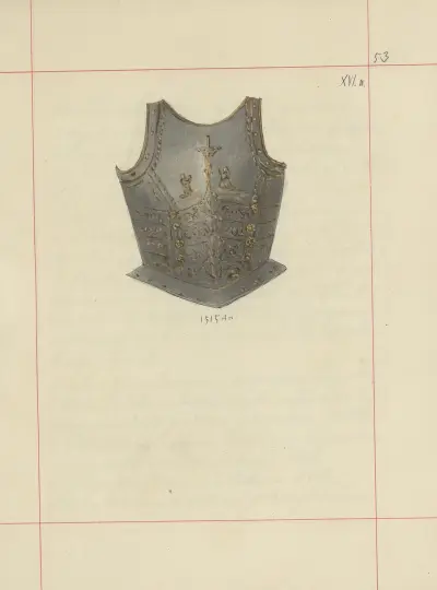 Angriffs- und Schutzwaffen in Polen. Bd. 1, Rüstungen und Waffenteile Pl. 045 von Boleslaw Starzyński