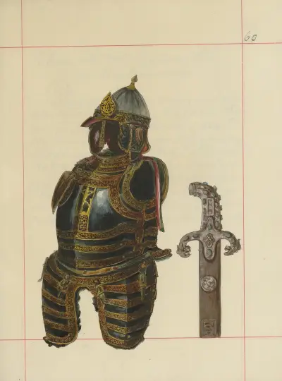 Angriffs- und Verteidigungswaffen in Polen. Bd. 1, Rüstungen und Teile der Bewaffnung Pl.050 von Boleslaw Starzyński