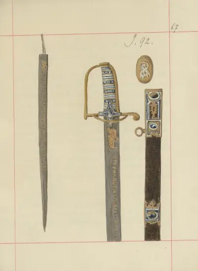 Vapen och rustningar i Polen. Vol. 1, Rustningar och vapendelar Pl.053 av Boleslaw Starzyński
