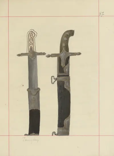 Offensive und defensive Waffen in Polen. Bd. 1, Rüstungen und Waffenteile Pl.068 von Boleslaw Starzyński