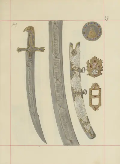 Broń zaczepna i odporna w Polsce. T. 1, Zbroje i części uzbrojenia Pl.077, Boleslaw Starzyński