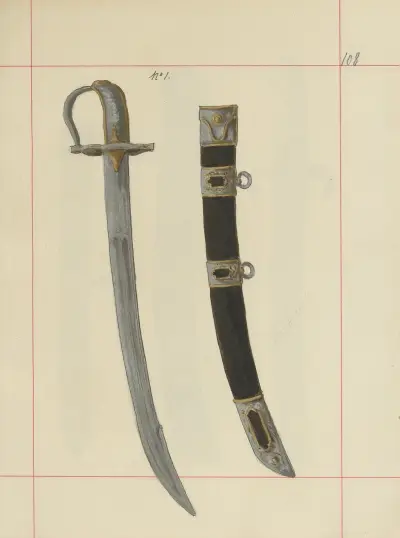 Anfallsvapen och defensiva vapen i Polen. Vol. 1, Rustningar och vapendelar Pl.083 av Boleslaw Starzyński