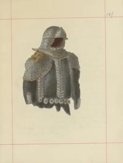 Angriffs- und Verteidigungswaffen in Polen. Bd. 1, Rüstungen und Waffenteile Taf. 111 von Boleslaw Starzyński