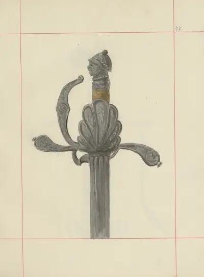 Angriffswaffen und Verteidigungswaffen in Polen. Bd. 2, Rüstungen und Rüstungsteile Taf. 036 von Boleslaw Starzyński