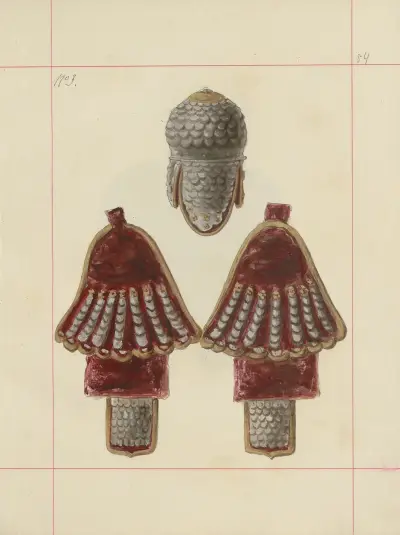 Broń zaczepna i odporna w Polsce. T. 2, Zbroje i części uzbrojenia Pl.042, Boleslaw Starzyński