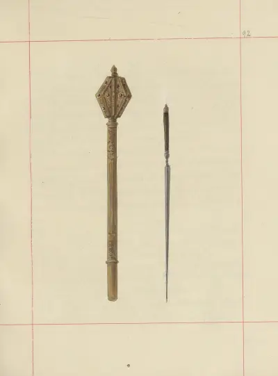 Angriffs- und Verteidigungswaffen in Polen. Bd. 2, Rüstungen und Rüstungsteile Taf. 74 von Boleslaw Starzyński