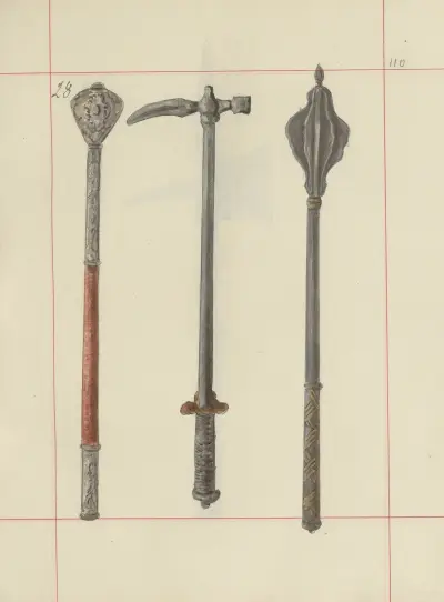 Angriffs- und Verteidigungswaffen in Polen. Bd. 2, Rüstungen und Ausrüstungsteile Pl.089 von Boleslaw Starzyński