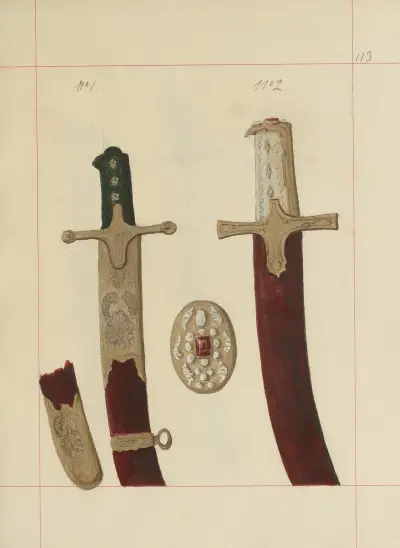Anfallsvapen och skyddsvapen i Polen. Vol. 2, Rustningar och vapendelar Pl.091 av Boleslaw Starzyński