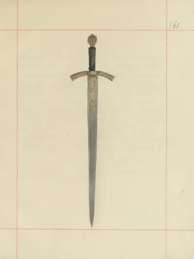 Angriffswaffen und Verteidigungswaffen in Polen. Bd. 2, Rüstungen und Waffenteile, Tafel 129 von Boleslaw Starzyński