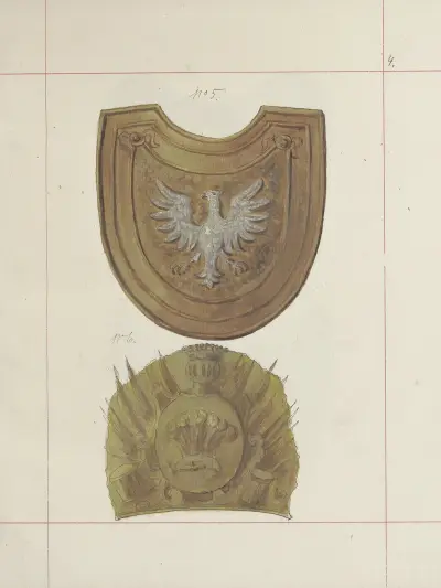 Broń zaczepna i odporna w Polsce. T. 3, Rynsztunki, broń palna, rzędy Pl.003 av Boleslaw Starzyński