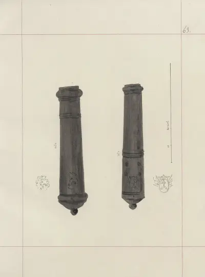 Angriffs- und Verteidigungswaffen in Polen. Bd. 3, Rüstungen, Schusswaffen, Pferdegeschirr Pl. 053 von Boleslaw Starzyński