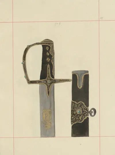 Obranné a útočné zbraně v Polsku. Díl 4, Hladké pásy, ozdoby, korouhve a prapory Pl.026, Boleslaw Starzyński