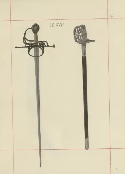 Angriffs- und Verteidigungswaffen in Polen. Bd. 4, Glatte Gürtel, Zierrate, Fahnen und Standarten Pl.022 von Boleslaw Starzyński