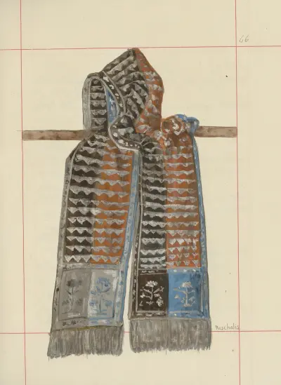 Angriffs- und Verteidigungswaffen in Polen. Bd. 4, Schlichte Gürtel, Schmuck, Fahnen und Standarten Pl.054 von Boleslaw Starzyński
