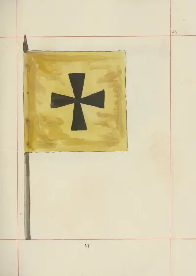 Angriffswaffen und Schutzwaffen in Polen. Bd. 4, Gurtbänder, Verzierungen, Fahnen und Standarten Taf. 077 von Boleslaw Starzyński
