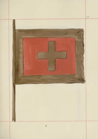 Angriffs- und Verteidigungswaffen in Polen. Bd. 4, Schlichte Gürtel, Zierrat, Fahnen und Standarten Taf. 081 von Boleslaw Starzyński