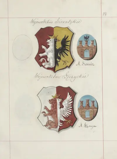 Herby Rzeczypospolitej Polskiej i W. X. Litewskiego. T. 1 Pl.017 av Boleslaw Starzyński