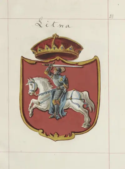 Herby Rzeczypospolitej Polskiej i W. X. Litewskiego. T. 1 Pl.033 av Boleslaw Starzyński