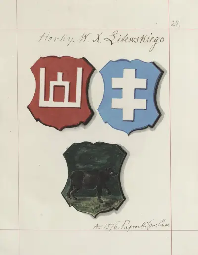 Herby Rzeczypospolitej Polskiej i W. X. Litewskiego. T. 1 Pl.034 av Boleslaw Starzyński