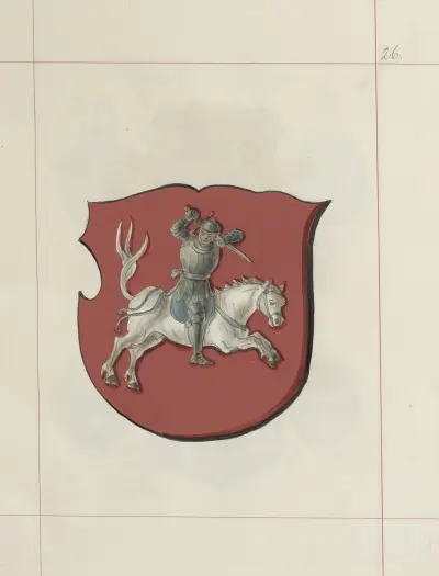 Polska kronans och storfurstendömet Litauens vapen. Vol. 1 plansch 036 av Boleslaw Starzyński