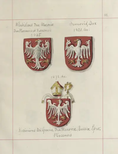 Wappen der Republik Polen und des Großfürstentums Litauen, 1875 – Taf. 069 von Boleslaw Starzyński