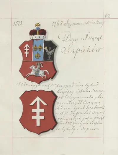 Herby Rzeczypospolitej Polskiej i W. X. Litewskiego. T. 1 Pl.086 av Boleslaw Starzyński