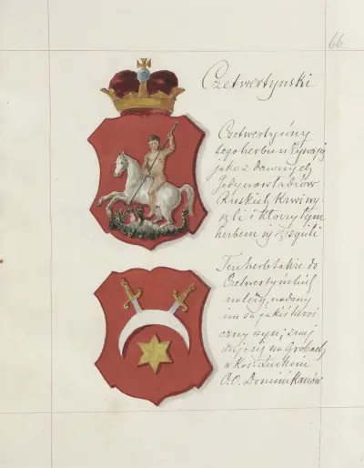 Wappen der Republik Polen und des Großfürstentums Litauen. Bd. 1 Taf. 089 von Boleslaw Starzyński
