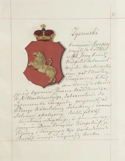Wappen der Republik Polen und des Großfürstentums Litauen. Bd. 1 Taf. 094 von Boleslaw Starzyński