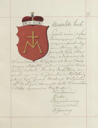 Wappen der Republik Polen und des Großfürstentums Litauen. Bd. 1 Taf. 101 von Boleslaw Starzyński