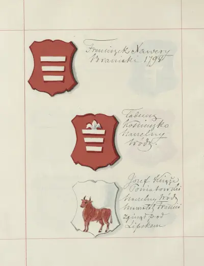 Wappen der Republik Polen und des Großfürstentums Litauen. Bd. 1 Bl. 121 von Boleslaw Starzyński