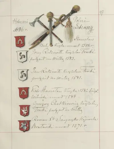 Wappen der Republik Polen und des Großfürstentums Litauen. Bd. 1, Taf. 134 von Boleslaw Starzyński