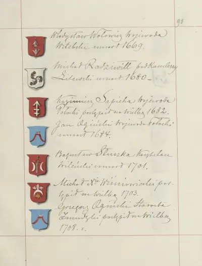 Herby Rzeczypospolitej Polskiej i W. X. Litewskiego. T. 1 Pl.136 av Boleslaw Starzyński