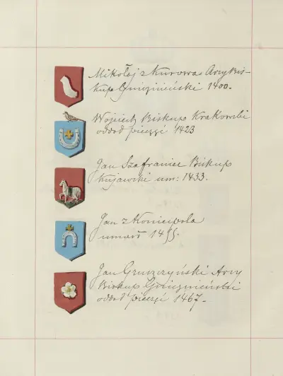Polska kronans och storfurstendömet Litauens vapen. Band 1, plansch 167 av Boleslaw Starzyński